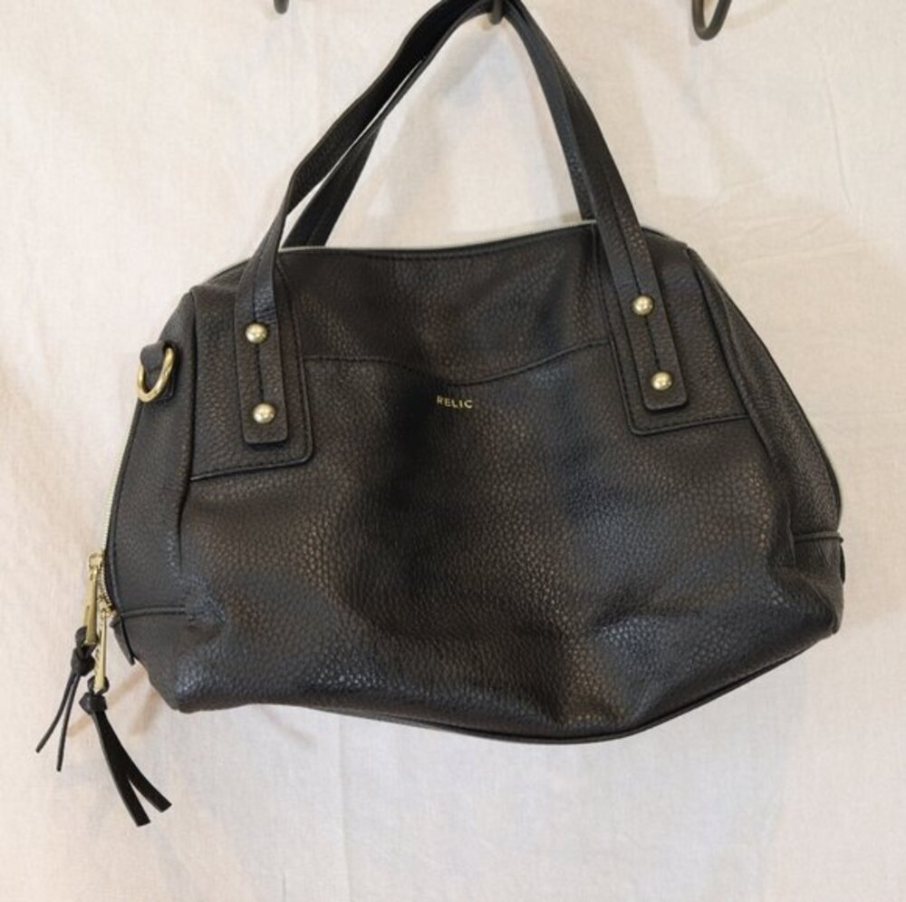 Let your light Shine Relic Navy Blue Handbag Pebbled Leather